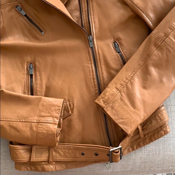 Stefanel Leather Jacket Cognac from Italy - Picture 17 of 17